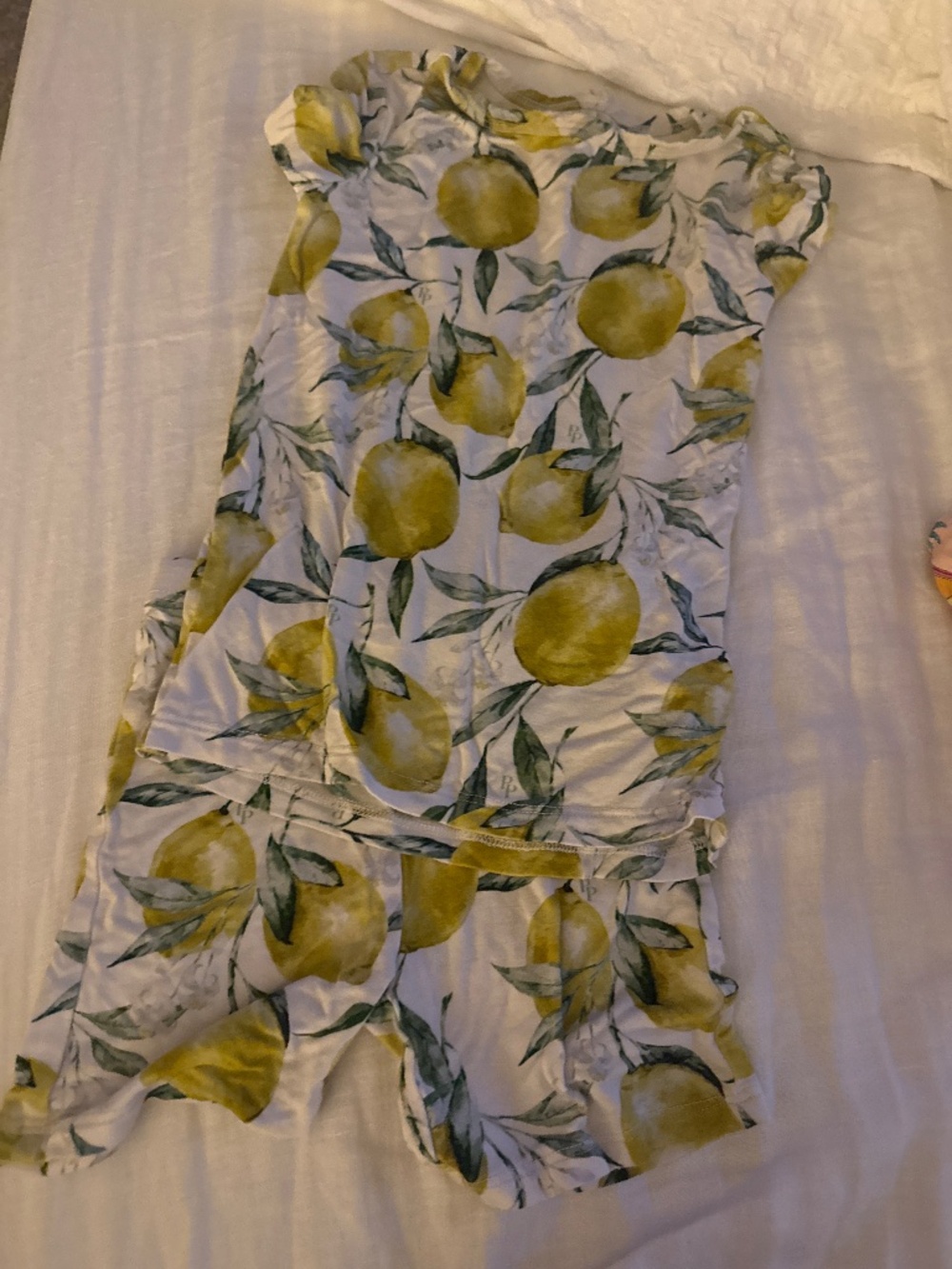 Lemon shorts pjs